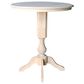 International Concepts 36" Modern Farmhouse Round Dining Table in Unfinished, , large