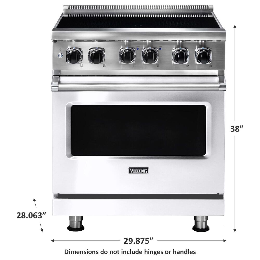 Viking Range 30&quot; Induction Range with 4 Elements in White, , large