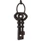 Maple and Jade 16" x 6" Padlock Wall Decor in Black (Set of 3), , large
