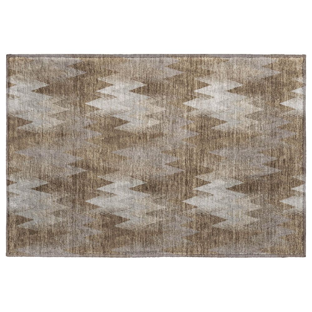 Dalyn Rug Company Soft Essentials Chevron Mocha 1"8" x 2"6" Area Rug, , large