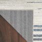 Nourison Astra Machine Washable ASW04 2"2" x 12" Ivory and Blue Runner, , large