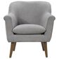HOMLUX Oversized Rounded Arm Chair in Steel Gray, , large