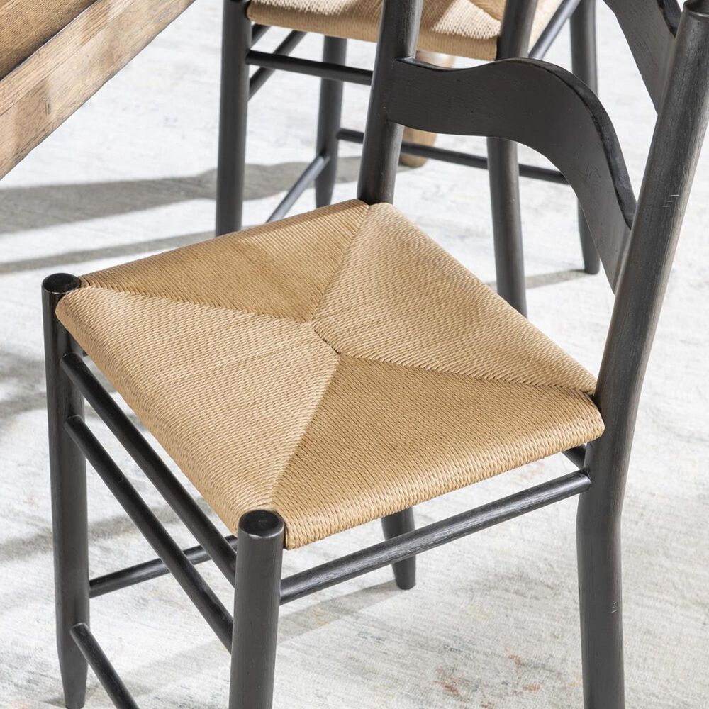 Legacy Classic Furn Direct Shp Vintage Market Dining Side Chair in Kettle Black and Brown, , large