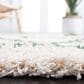 Safavieh Venus Shag 6"7" Square Ivory and Green Area Rug, , large