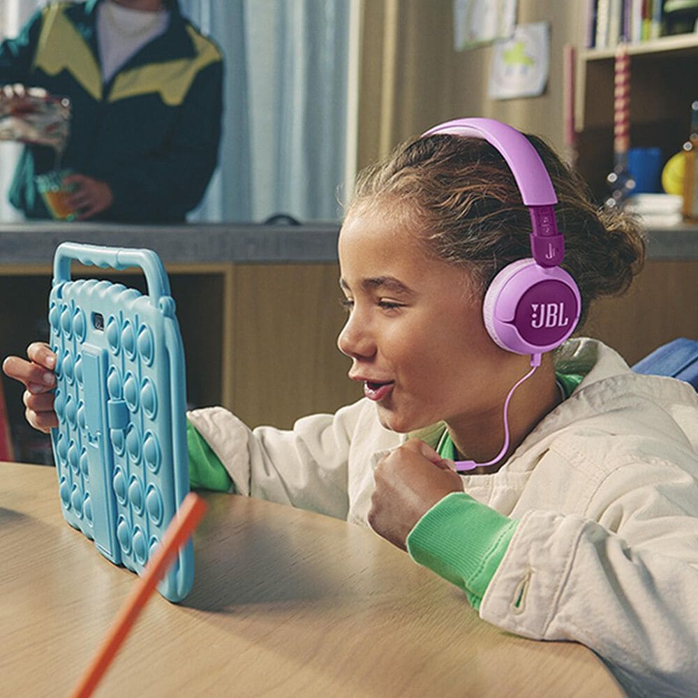 JBL Junior 320 On-Ear Wired Headphone in Purple, , large