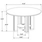Coaster Ottowa Dining Table in Brown - Table Only, , large