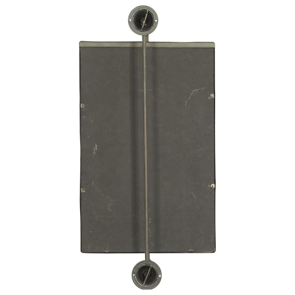 Maple and Jade 28&quot; x 14&quot; Metal Handmade Dimensional Wall Mirror in Matte Black, , large
