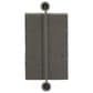 Maple and Jade 28" x 14" Metal Handmade Dimensional Wall Mirror in Matte Black, , large