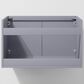 Lexora Home Geneva 30" Single Bathroom Vanity in Dark Grey with 2 cm White Quartz Top and Rectangular Sink, , large