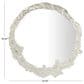 Maple and Jade 35" Round Metal Abstract Wall Mirror in Silver, , large