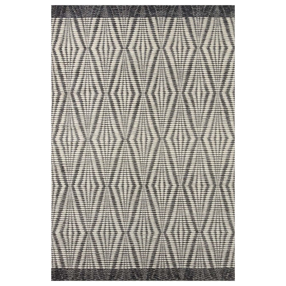 Loloi Kenzie 2"6" x 7"6" Ivory and Charcoal Runner, , large
