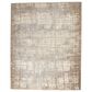 Nourison Rush 8" Round Ivory and Taupe Area Rug, , large