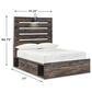 Ashley Drystan Full Storage Bed in Rustic Brown, , large