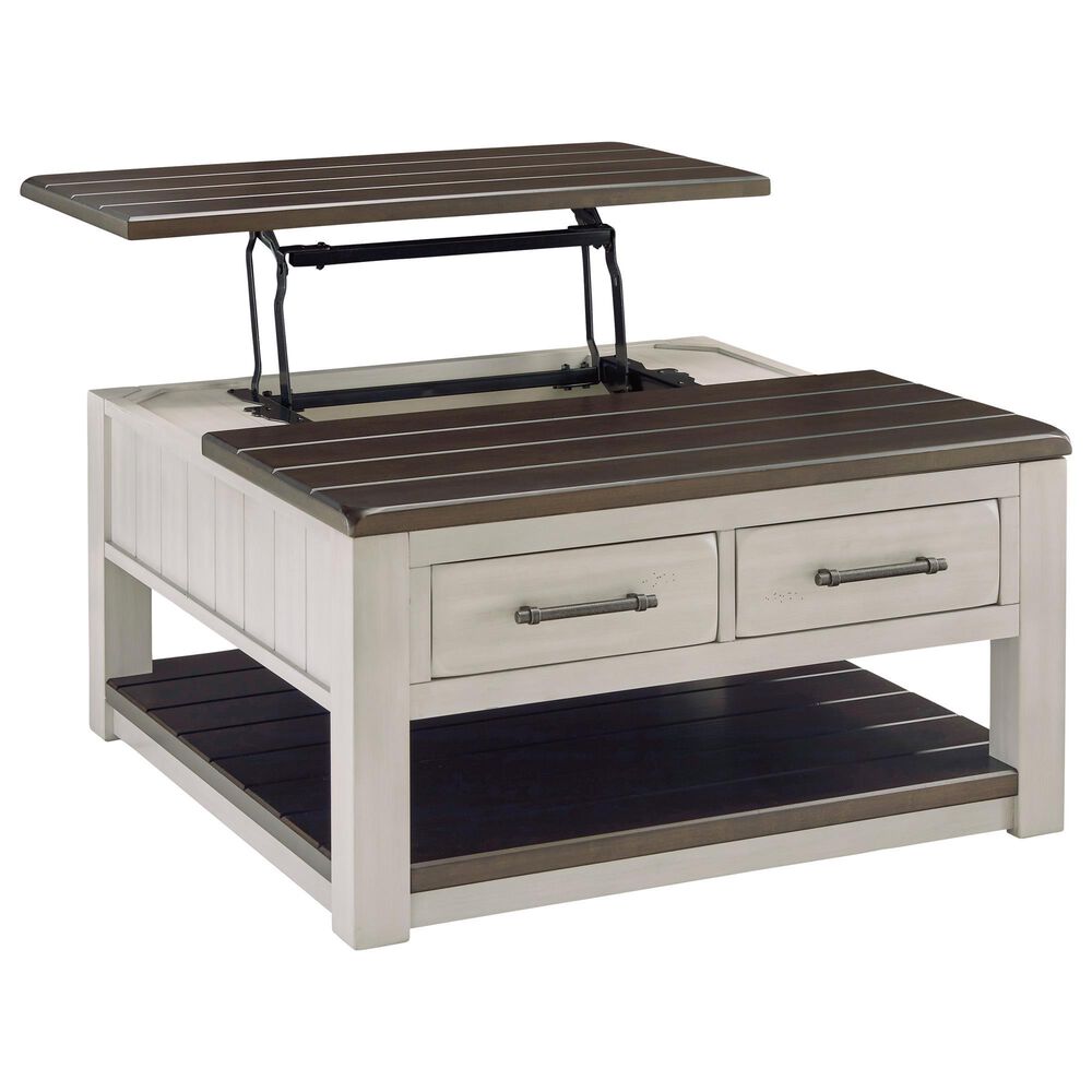 Ashley Darborn 3-Piece Occasional Table Set in Light Gray and Brown Cherry, , large