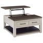 Ashley Darborn 3-Piece Occasional Table Set in Light Gray and Brown Cherry, , large
