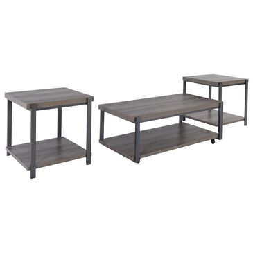 Ashley Wilmaden 3-Piece Occasional Table Set in Gray/Black, , large