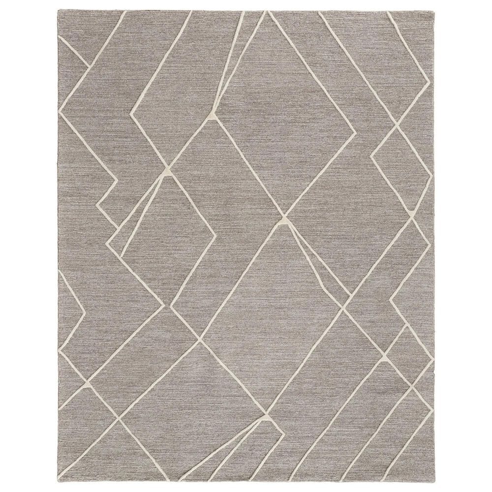 Feizy Euclid 2"6" x 8" Gray and Ivory Runner, , large