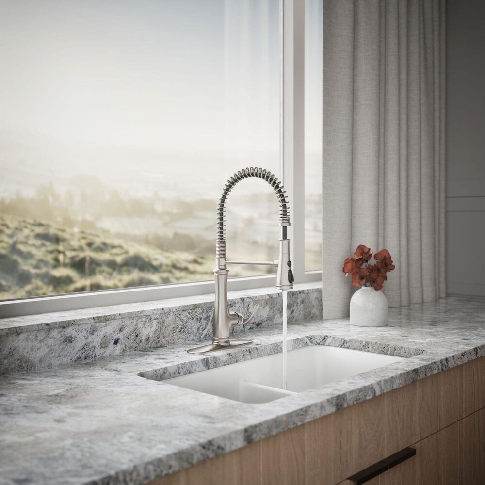 Kohler Bellera Semi-Professional Pull Down Kitchen Sink Faucet in Vibrant Stainless, , large