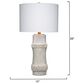 Splendor Living Claymore Table Lamp in White, , large