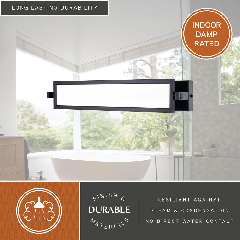 Vaxcel Fremont 1-Light Bathroom Vanity in Matte Black, , large