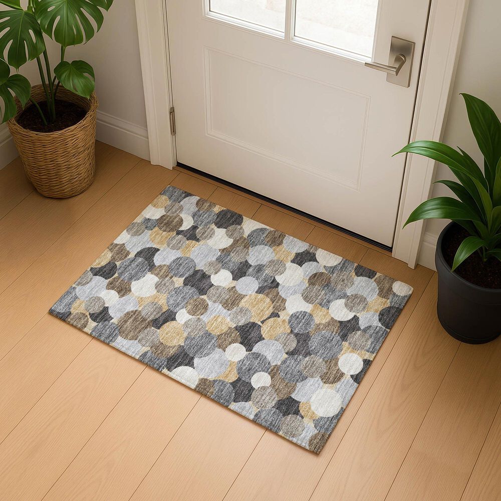 Dalyn Rug Company Kenner Gray 2'6" x 3'10" Indoor/Outdoor Area Rug, , large