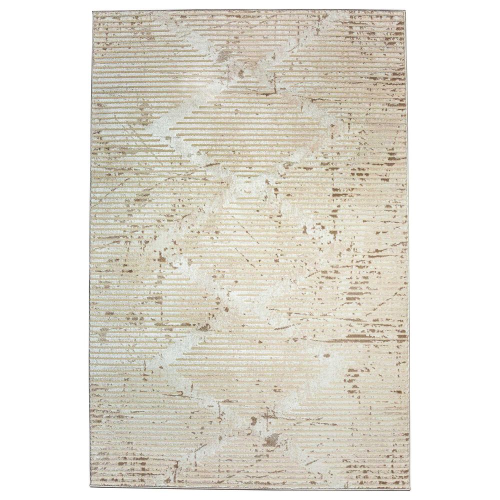 Radici USA Davide Geometric 3"3" x 4"11" Beige Area Rug, , large
