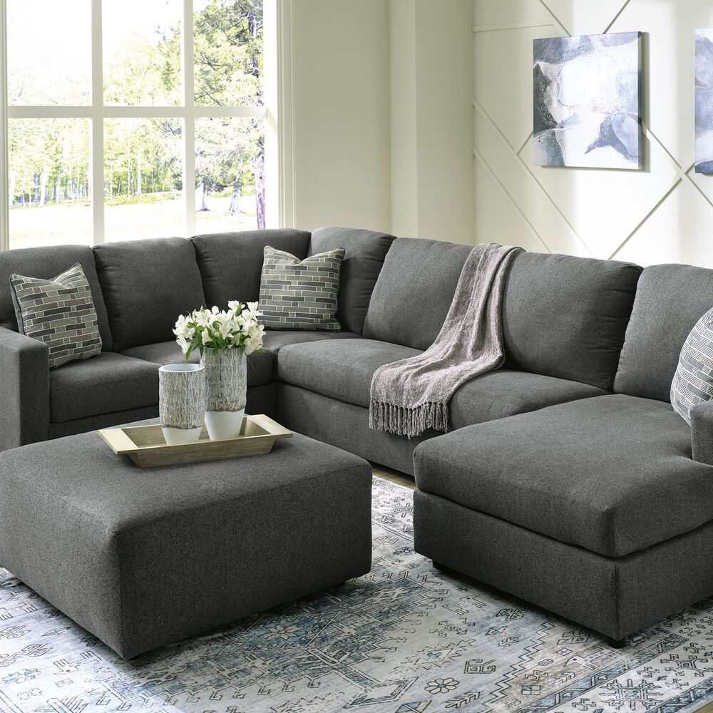 Ashley Edenfield Oversized Accent Ottoman in Charcoal, , large