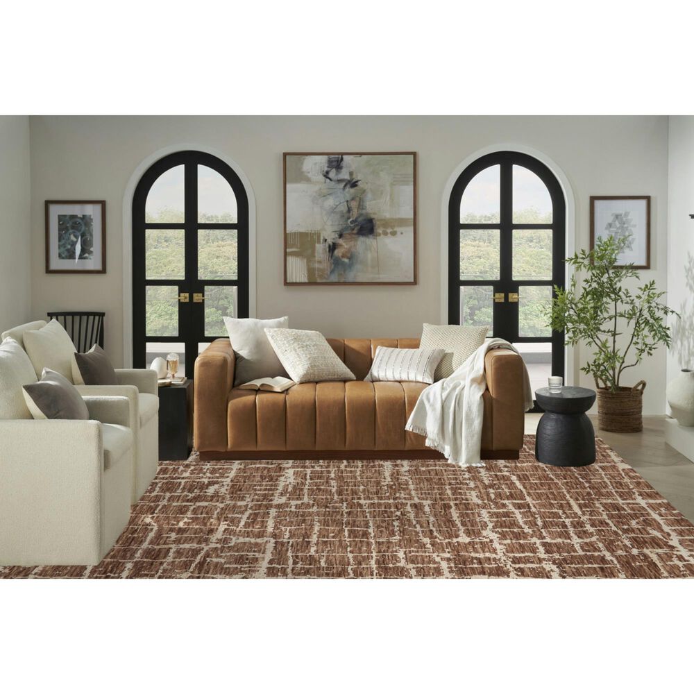 Nourison Luna 9&#39;9&quot; x 13&#39;9&quot; Mocha and Ivory Area Rug, , large