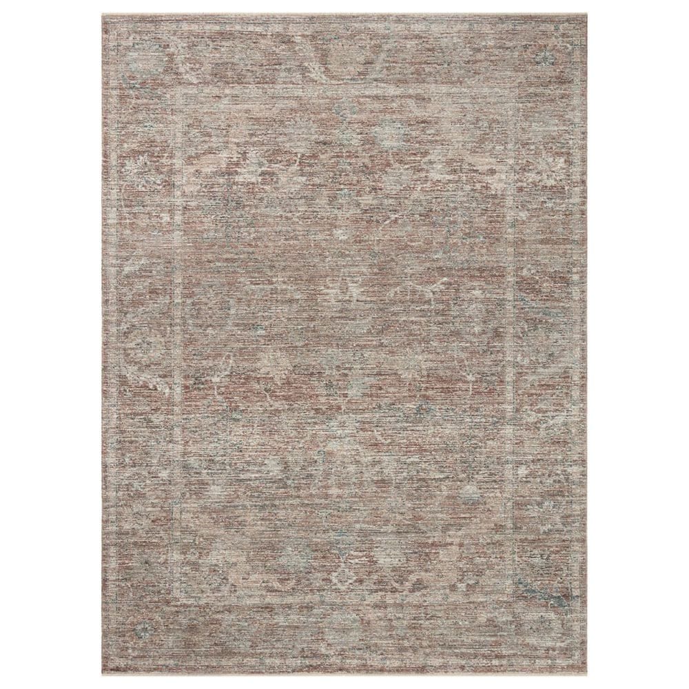 Magnolia Home Millie 7"10" x 10" Brick and Fog Area Rug, , large