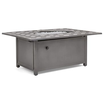 Winston Merge Rectangular Fire Table in Weathered Teak, , large