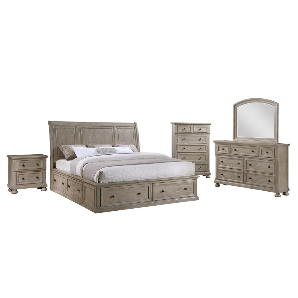 Davis International 5-Piece King Bedroom Set in Taupe, , large