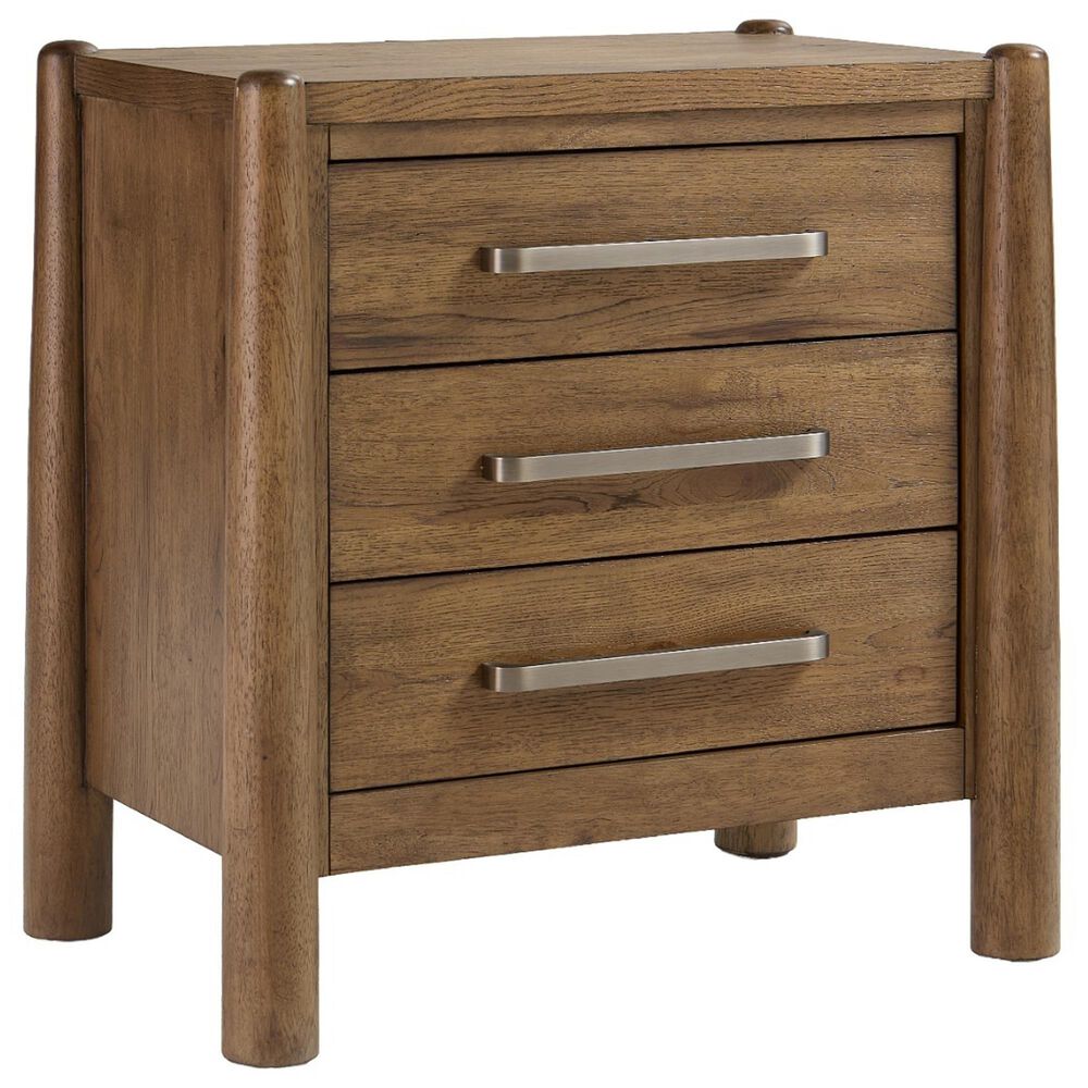 Riverside Furniture Henderson 5 Piece King Platform Panel Bedroom Set in Toasted Pecan, , large