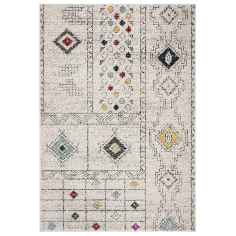 Safavieh Adirondack ADR206F 6" x 9" Light Grey and Aqua Area Rug, , large