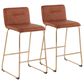 Lumisource Casper Counter Stool in Camel/Gold (Set of 2), , large