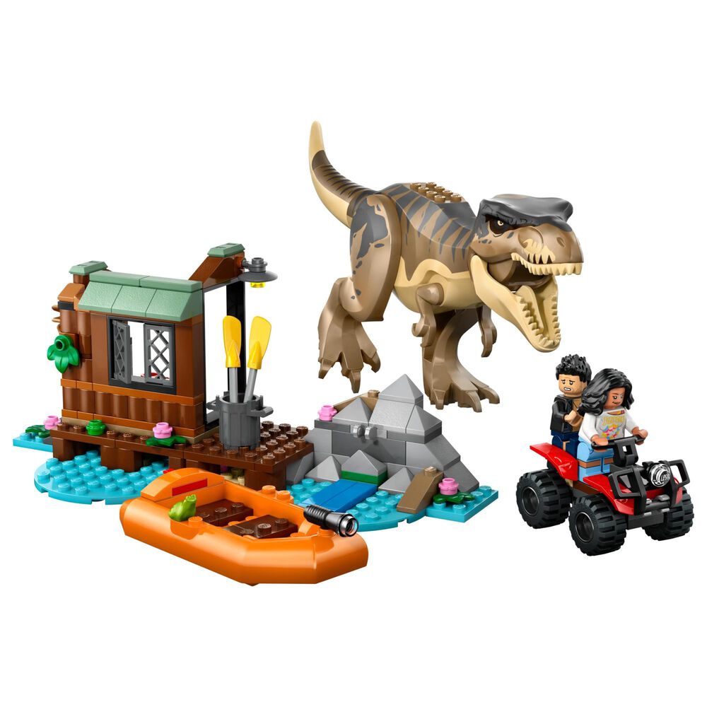 LEGO Jurassic World - T. Rex River Escape Building Set in Red and Orange, , large