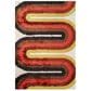 Novogratz Retro RET-02 5" x 7"6" Red Area Rug, , large