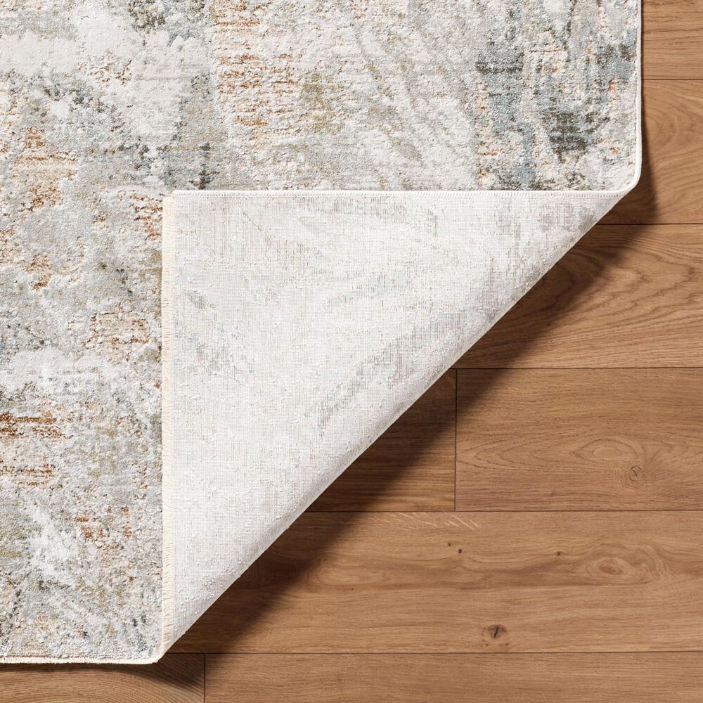 Surya Brunswick Light Gray, Cream, Medium Brown, Mustard, Light Brown and Charcoal 2'7" x 7'3" Runner, , large