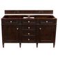 James Martin Vanities Brittany 60" Double Bathroom Vanity in Burnished Mahogany with 3 cm Parisien Bleu Quartz Top and Rectangular Sinks, , large