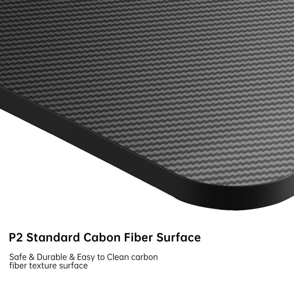Eureka Ergonomic Full-Surface Mousepad Gaming Desk in Black, , large