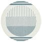 Surya Alfresco 5"3" Round Light Silver, Beige, Charcoal and Nickel Indoor/Outdoor Area Rug, , large