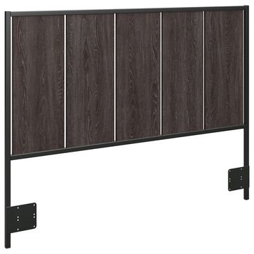 Bush Atria Full/Queen Headboard in Charcoal Gray and Black, , large