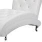 Baxton Studio Pease Upholstered Chaise Lounge in White, , large