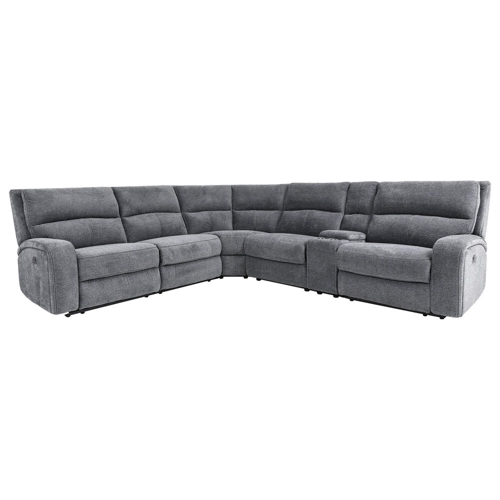 Simeon Collection Polaris 6-Piece Power Reclining Sectional with Power Headrests in Bizmark, , large
