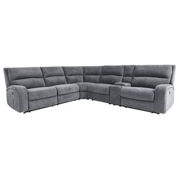 Simeon Collection Polaris 6-Piece Power Reclining Sectional with Power Headrests in Bizmark, , large