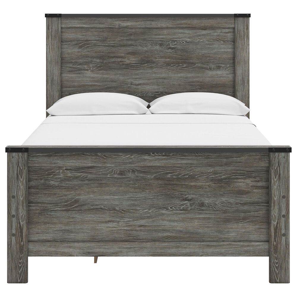 Ashley Frandern Full Platform Bed with Storage in Warm Gray, , large
