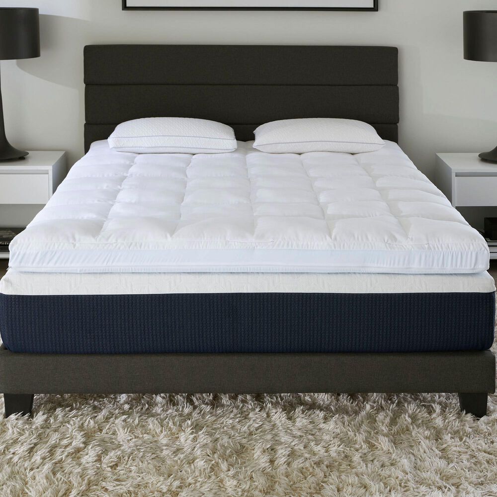Carpenter Company 3" Foam and Fiber Queen Mattress Topper, , large