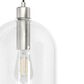 Hunter Lochmeade 1-Light Large Pendant in Brushed Nickel, , large