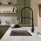 Kohler Tone Semi-Professional Pull-Down Kitchen Sink Faucet in Matte Black, , large