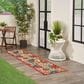 Nourison Aloha 2"3" x 8" Red and Multicolor Indoor/Outdoor Runner, , large