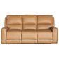 Bassett P2 ZG Leather Reclining Sofa in Antelope, , large